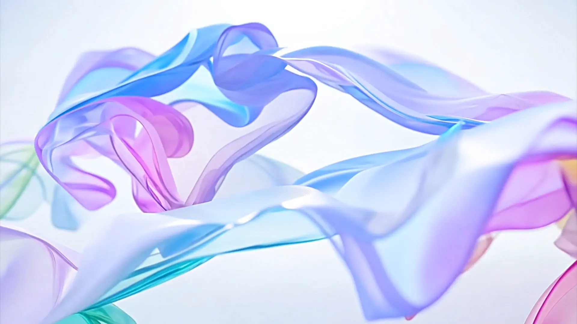 Gentle Pastel Streamers Background for Beauty Product Showcase